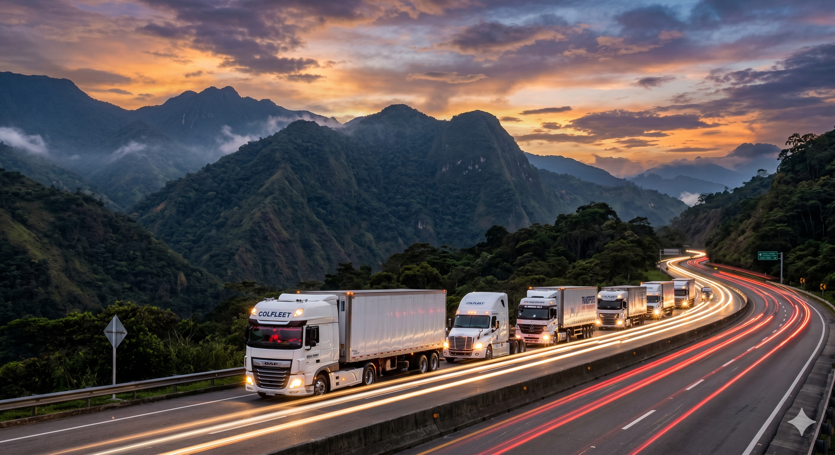 Flota de camiones Logistic Service